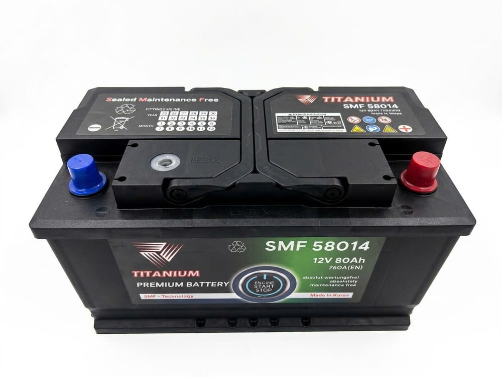 Ắc quy Titanium SMF 58014 chuẩn DIN 80